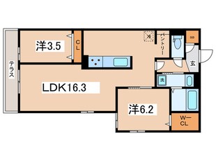 モンテゾーロ西田辺の物件間取画像